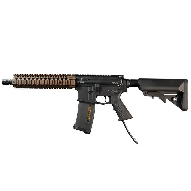 Review: Réplica HPA M4 Daniel Defense Wolverine MTW MK18 Classic Trim Negra/Tan